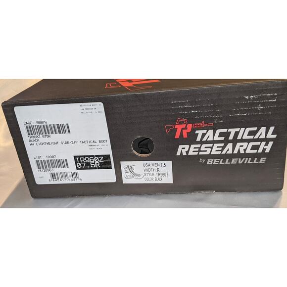 Men's Belleville 8" Khyber TR960Z Hot Weather Side-Zip Tactical Boots Size 7.5R - Picture 13 of 14
